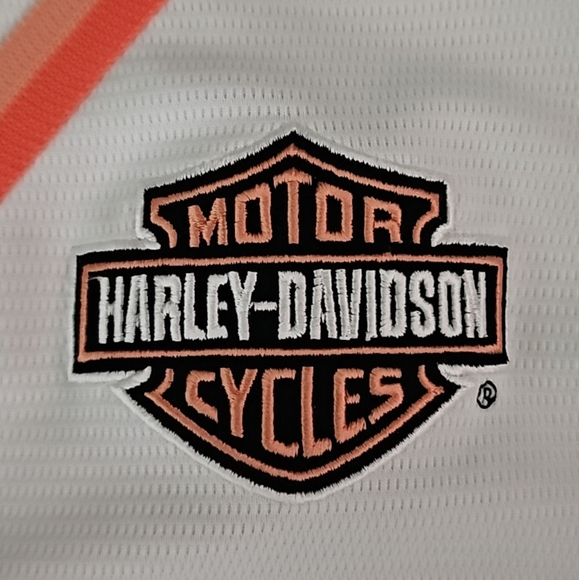 Harley Davidson Women's Big Barn Des Moines Iowa Biker Baseball Jersey Size XXL - Picture 3 of 9